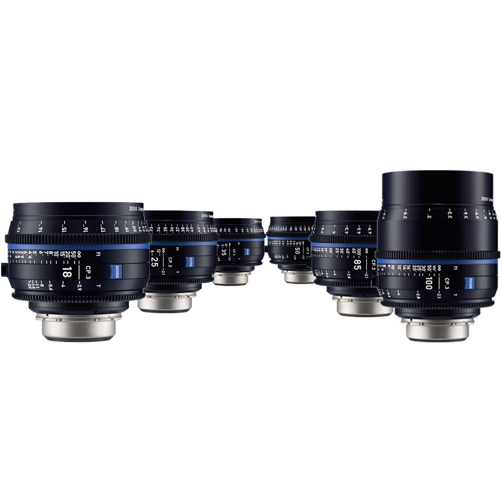 Featured image for “ZEISS CP.3 CP3 COMPACT PRIMES (6 X LENSES) T2.1 PL”